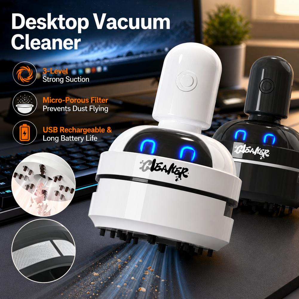 Vacuum Chamber Small - Vacuum cleaner Desktop Mini Rechargeable Cleaner