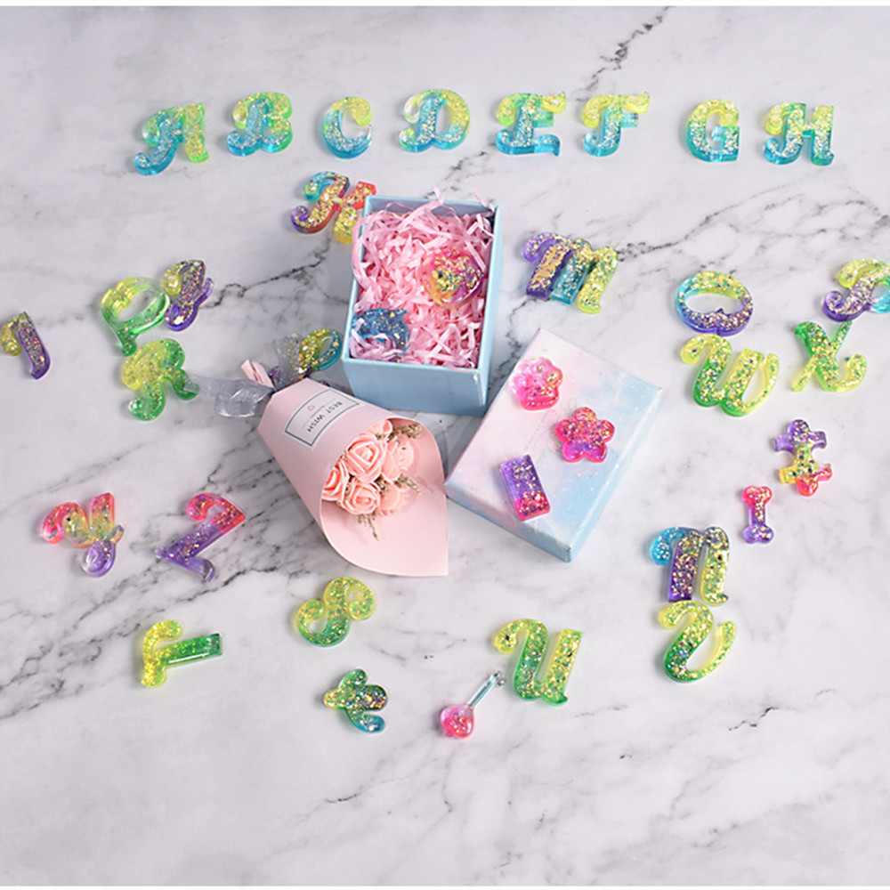 Alphabet Epoxy Resin Silicone  - Resin Jewelry Kit ulasan dan harga