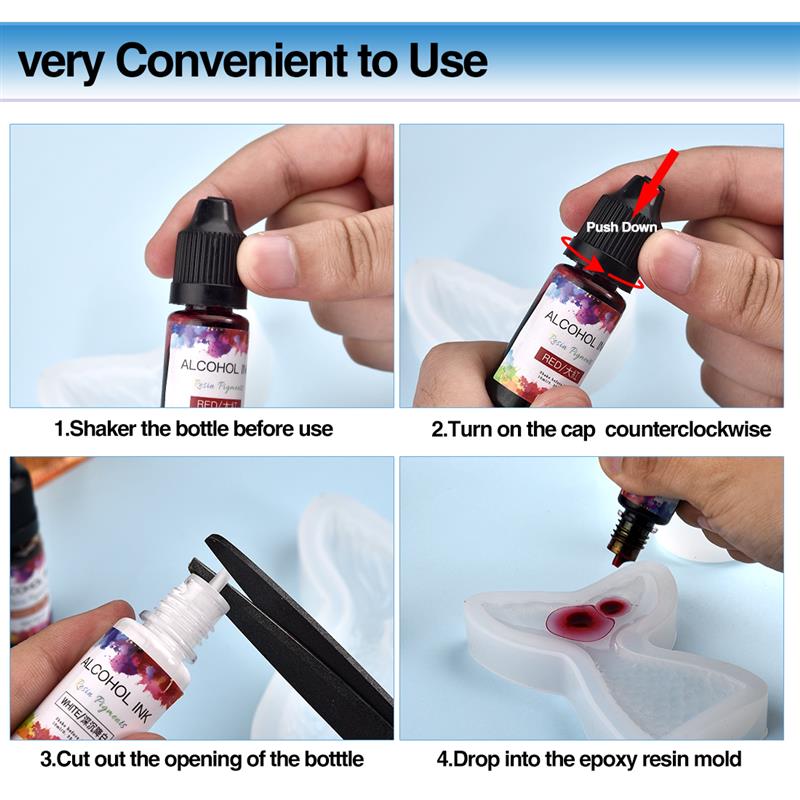 24 Color/Set 10ml  Resin Pigme - Resin Pigment Set ulasan dan harga