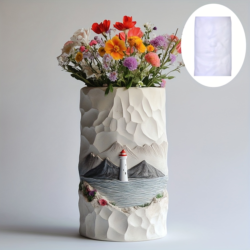 Sea Lighthouse Relief Flower P - Resin Ocean Wave Mold ulasan dan harga