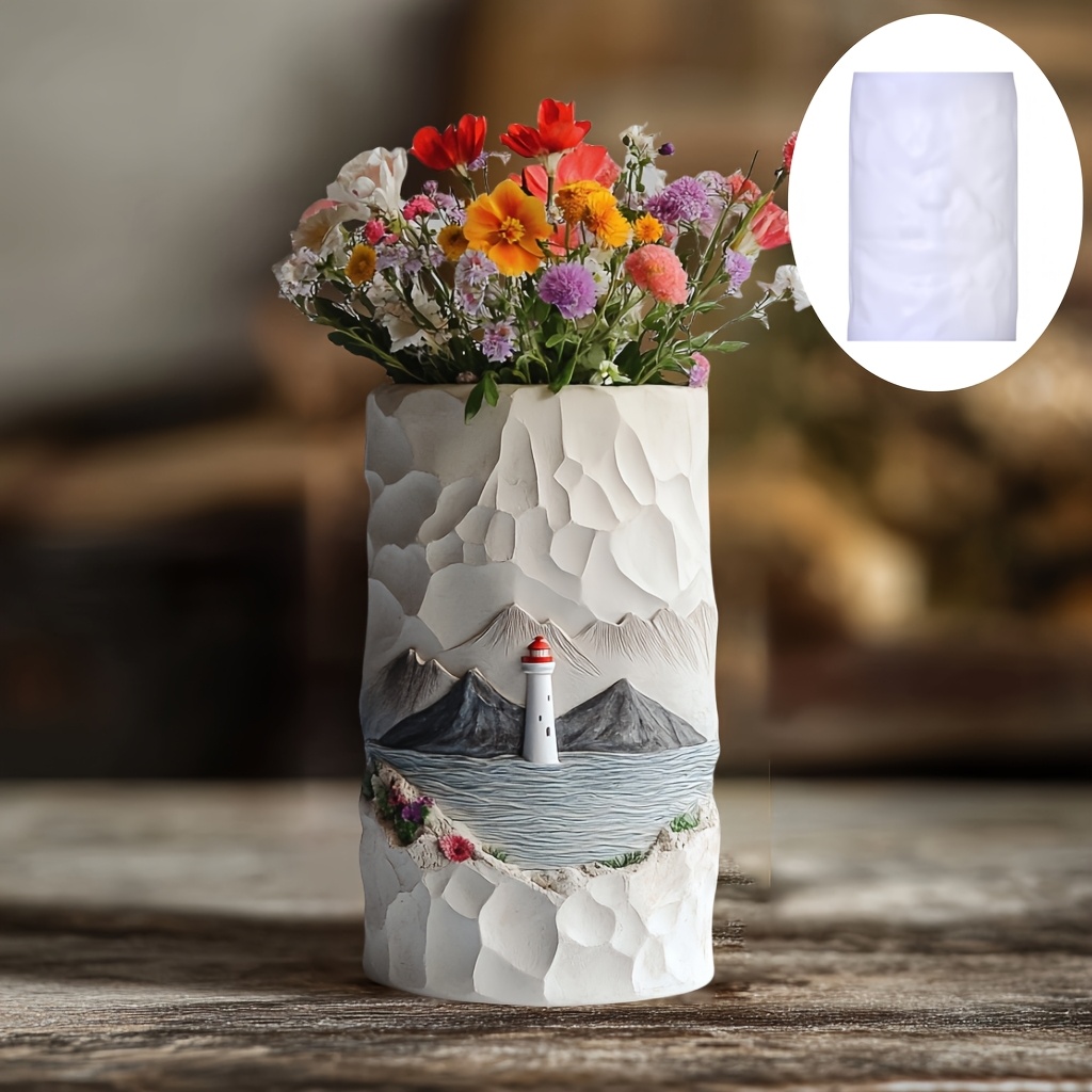 Sea Lighthouse Relief Flower P - Resin Ocean Wave Mold ulasan dan harga