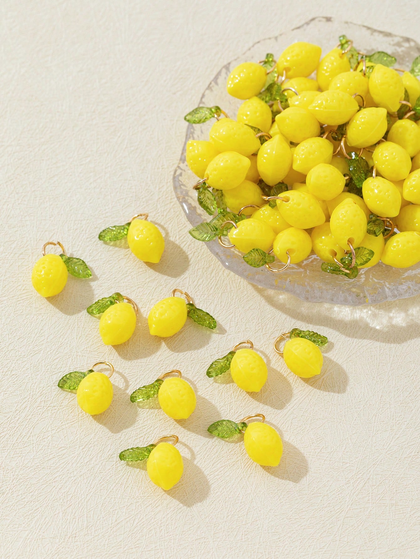 10Pcs 3D Lemon Resin Charms Pe - Resin Crafts Diy ulasan dan harga