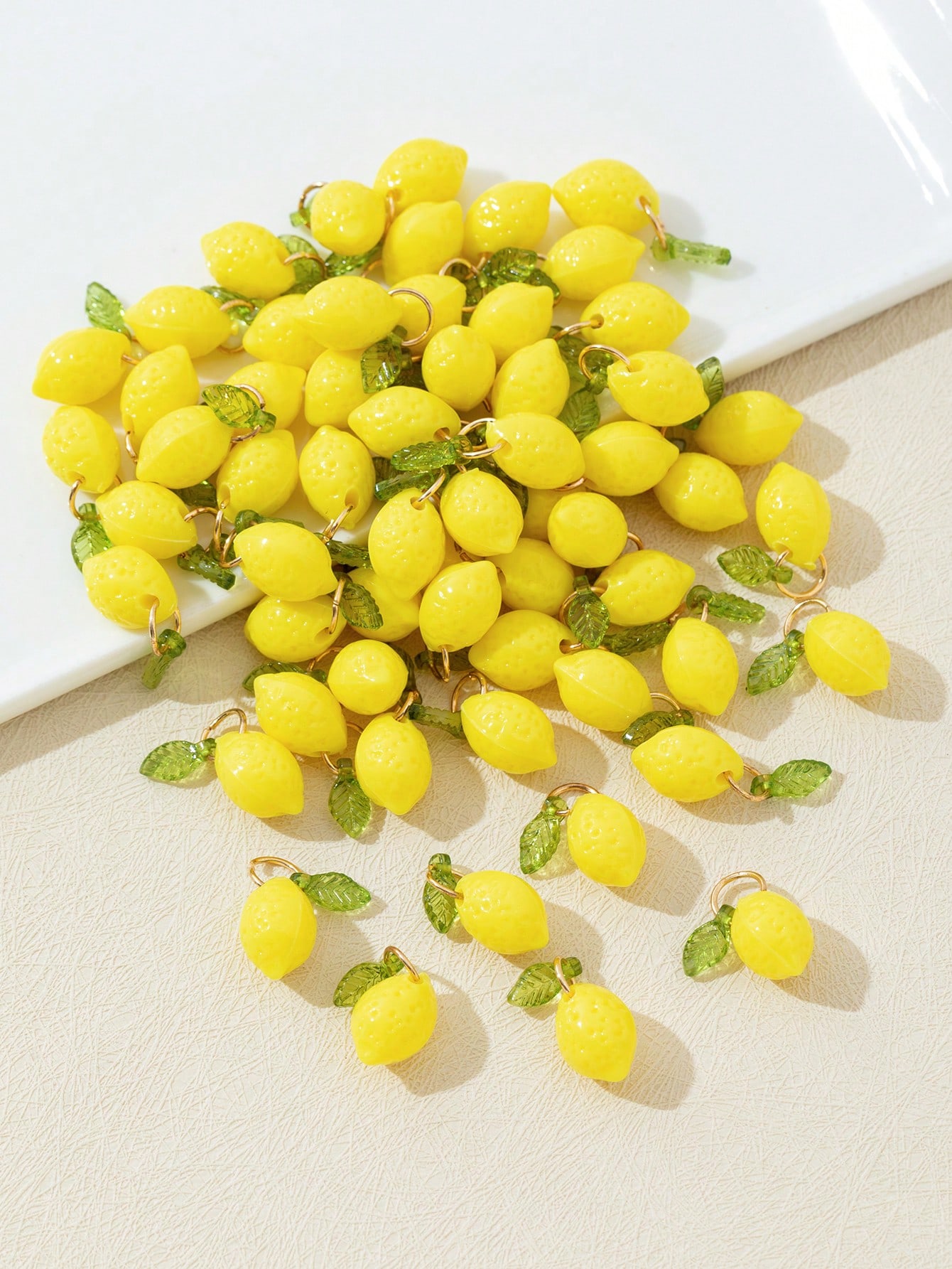10Pcs 3D Lemon Resin Charms Pe - Resin Crafts Diy ulasan dan harga