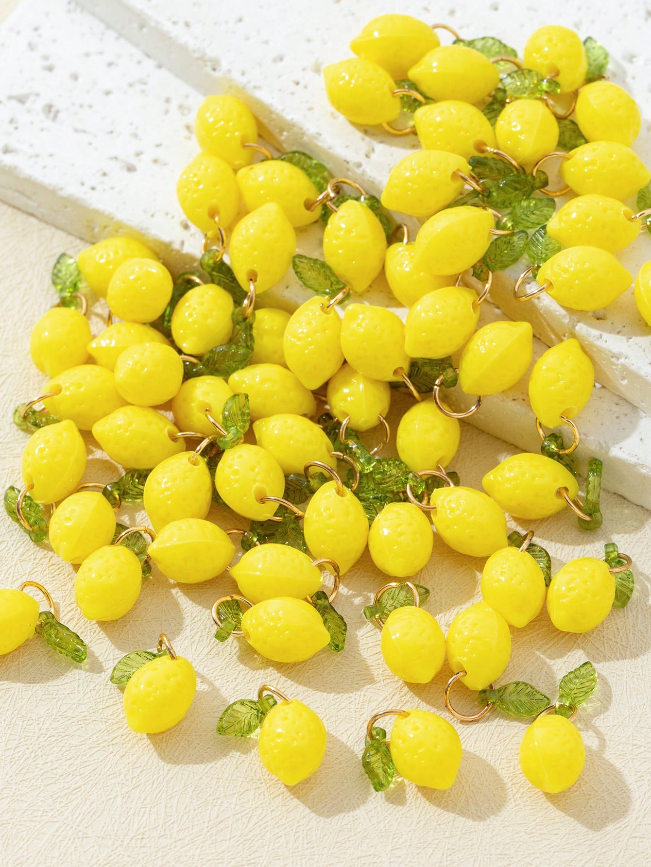 10Pcs 3D Lemon Resin Charms Pe - Resin Crafts Diy ulasan dan harga