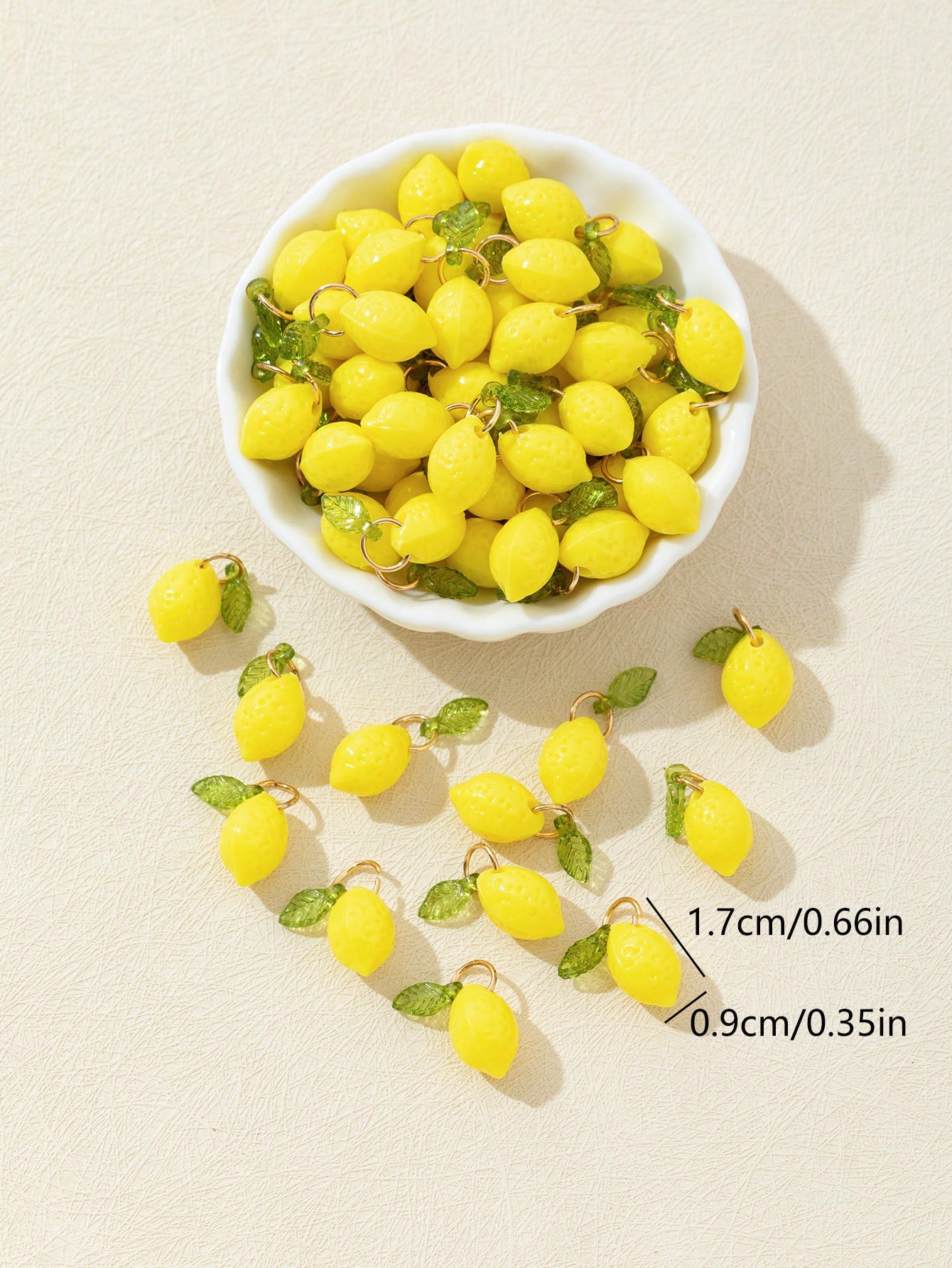 10Pcs 3D Lemon Resin Charms Pe - Resin Crafts Diy ulasan dan harga