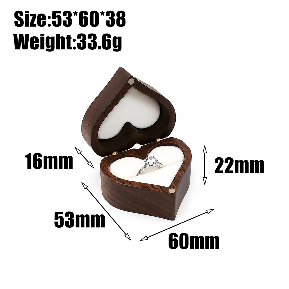 Ring Box for Wedding Ceremony  - Wood Ring Blank ulasan dan harga