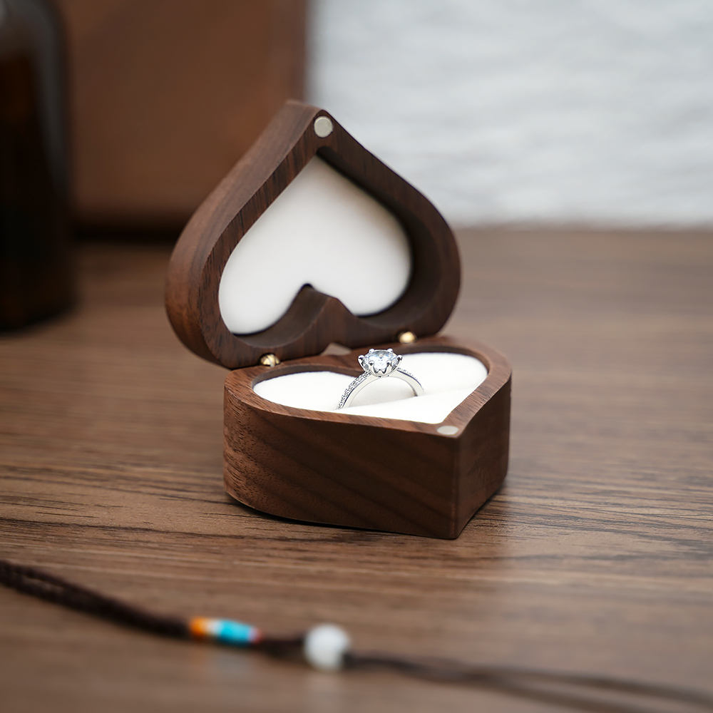 Ring Box for Wedding Ceremony  - Wood Ring Blank ulasan dan harga