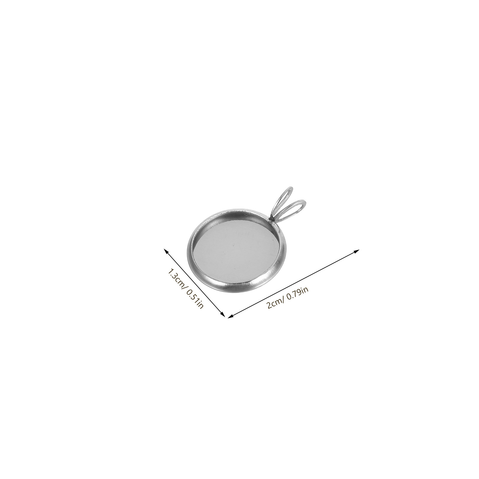 10Pcs 12Mm Round Pendant Trays - Resin Jewelry Kit ulasan dan harga