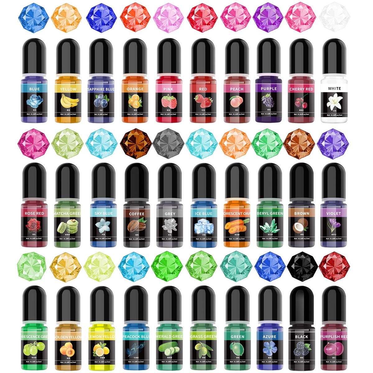 5ml/Bottle Epoxy Resin Pigment - Epoxy Uv Resin Kit ulasan dan harga